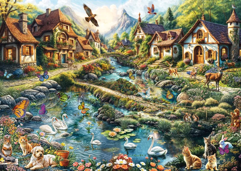 Village on the Edge of the Forest