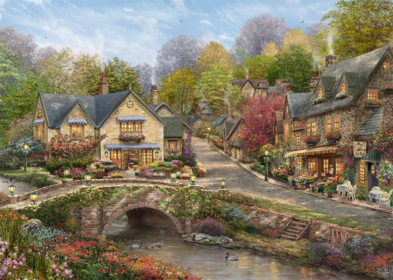 Summer in Cobblestone Village