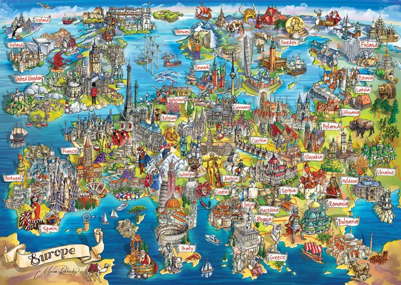 Crazy Map of Europe