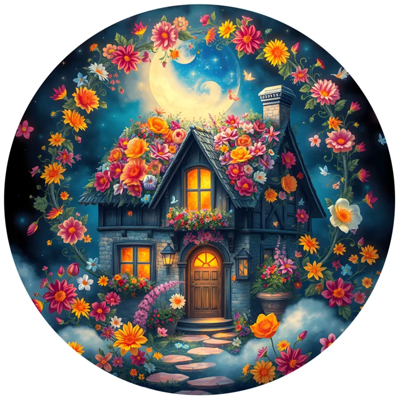 Round Puzzle - Le Cottage Fleuri
