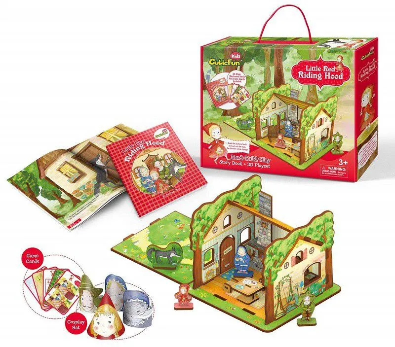 3D Puzzle - Little Red Riding Hood - Difficulty: 2/8