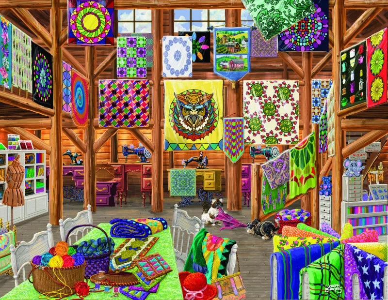 Puzzle Joseph Burgess - Quilted with Love - 1000 pièces - Sunsout-38811