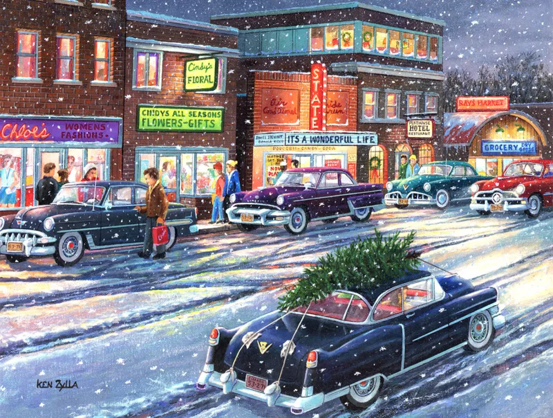 XXL Pieces - Christmas Twilight on Main