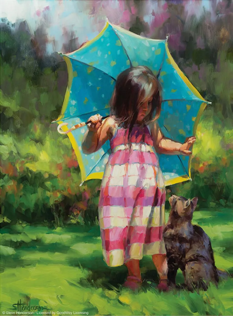 XXL Pieces - The Teal Umbrella