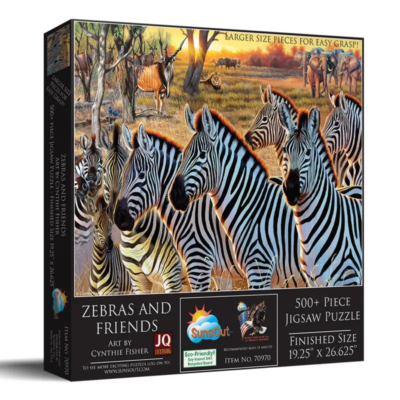 XXL Pieces - Zebras and Friends