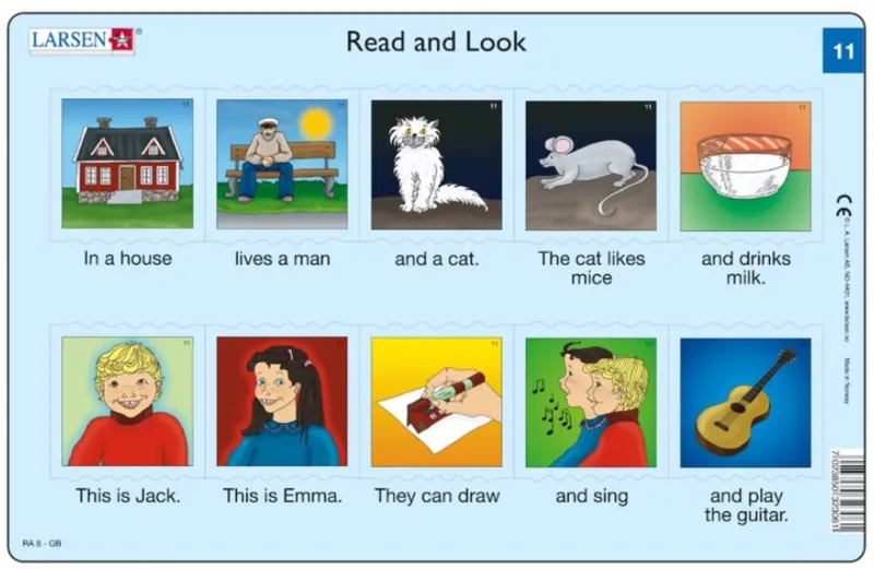 Frame Puzzle - 2 Frame Puzzles - Read and Look 11-12