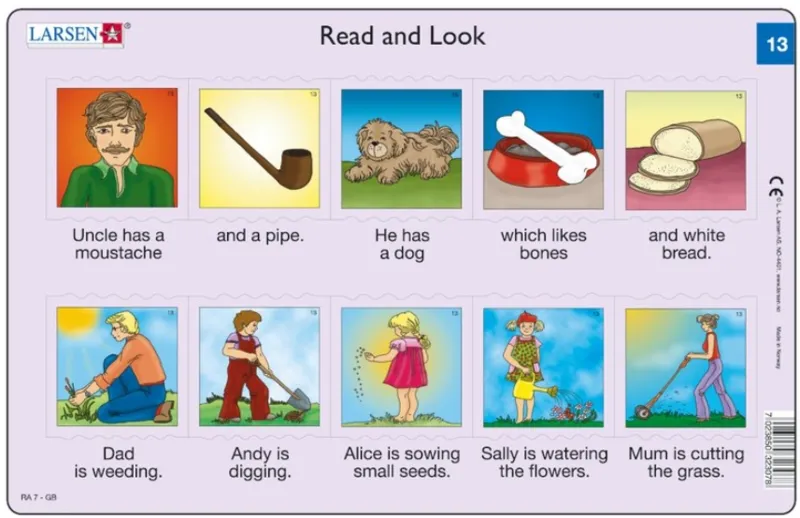 Frame Puzzle - Read and Look 13-14