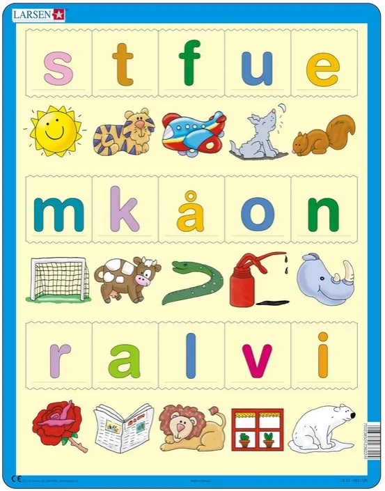 Learn the letters (Norwegian)