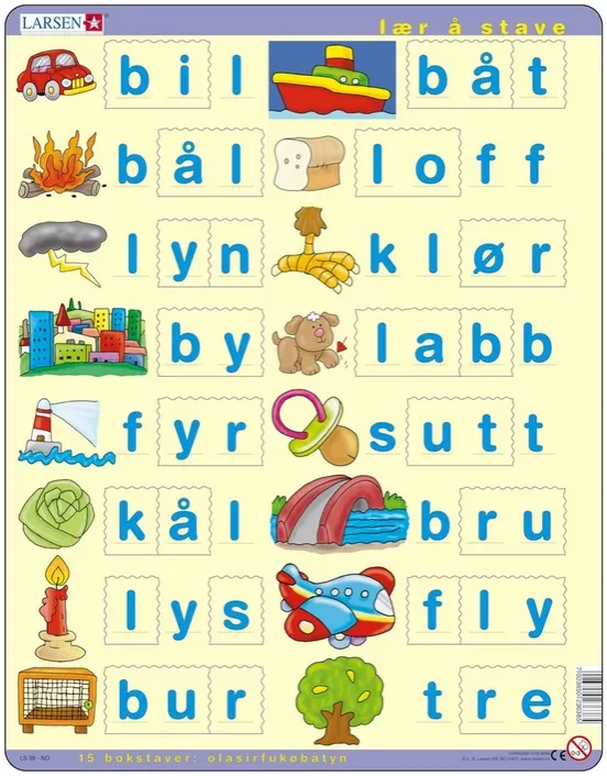 Learn to spell Norwegian