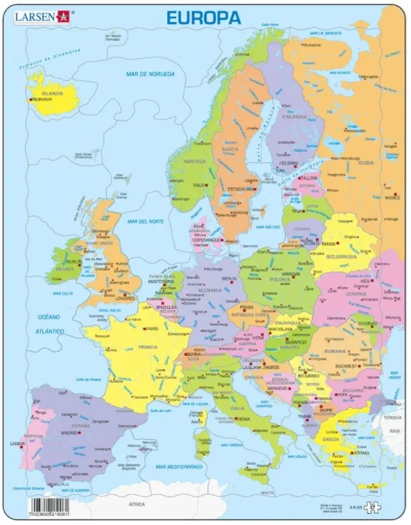Frame Puzzle - Europe (in Spanish)