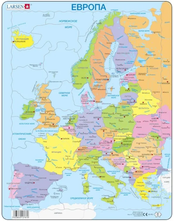 Frame Puzzle - Europe (in Russian)