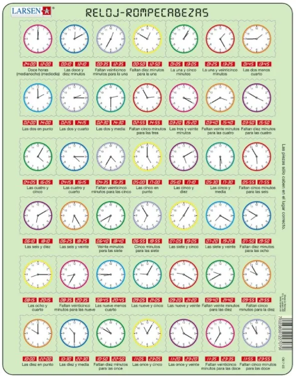 Frame Puzzle  - Reloj Rompecabezas (in Spanish)
