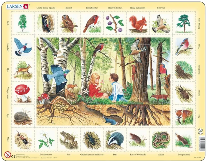 Frame Jigsaw Puzzle - Forest (in Dutch)