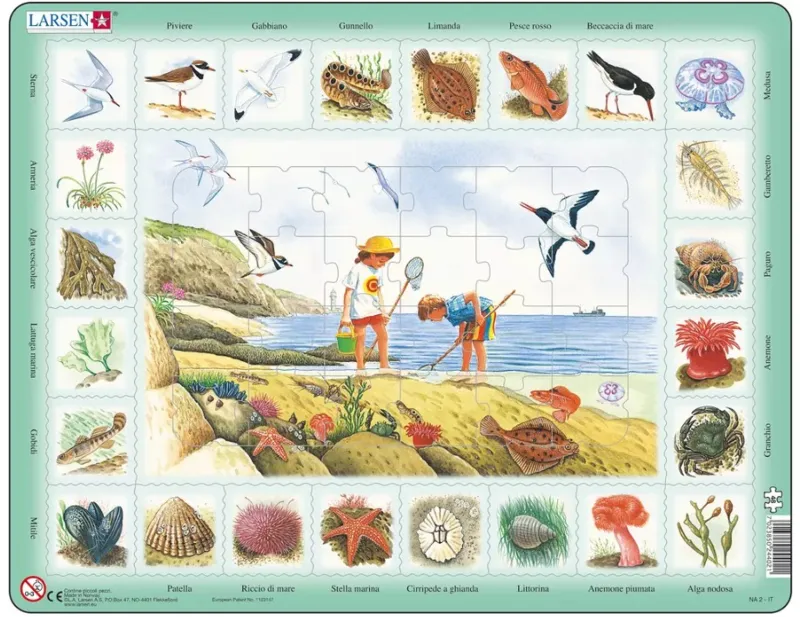 Frame Jigsaw Puzzle - Seaside (in Italian)