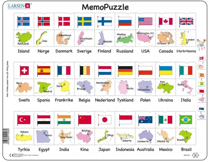 Frame Puzzle - MemoPuzzle (in Norwegian)