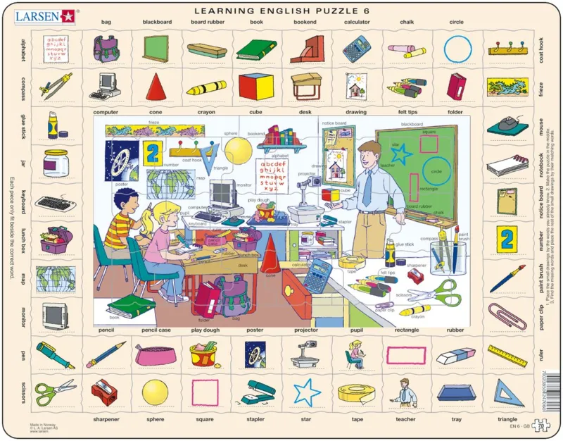 Frame Jigsaw Puzzle - Learning English 6