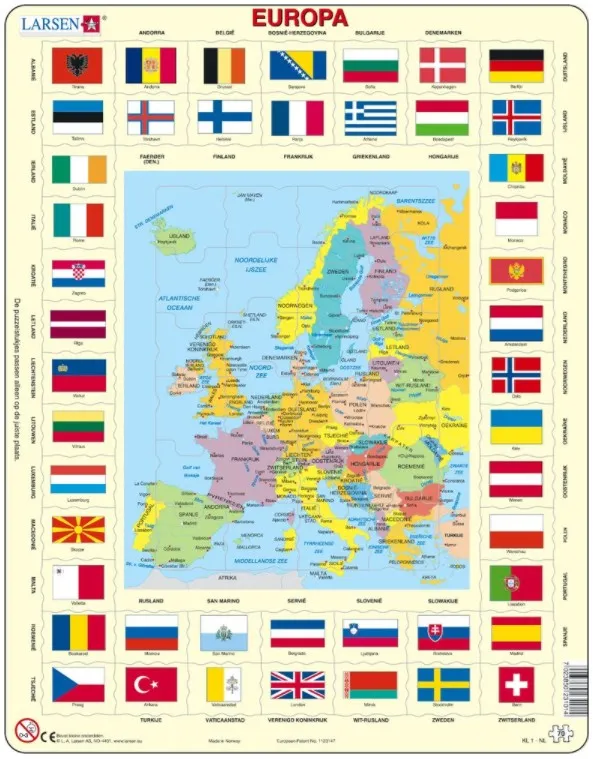 Frame Puzzle - Europe (in Dutch)