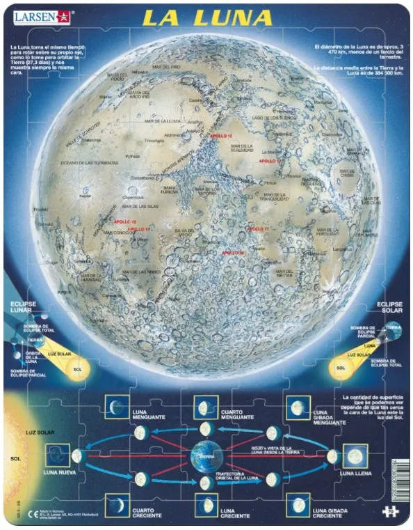 Frame Jigsaw Puzzle - La Luna (in Spanish)