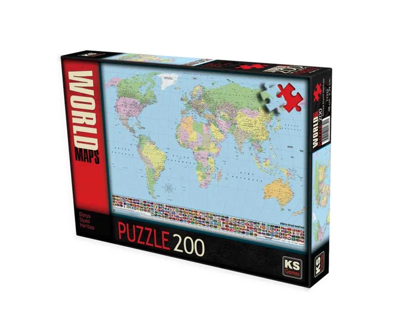 World map (in Turkish)