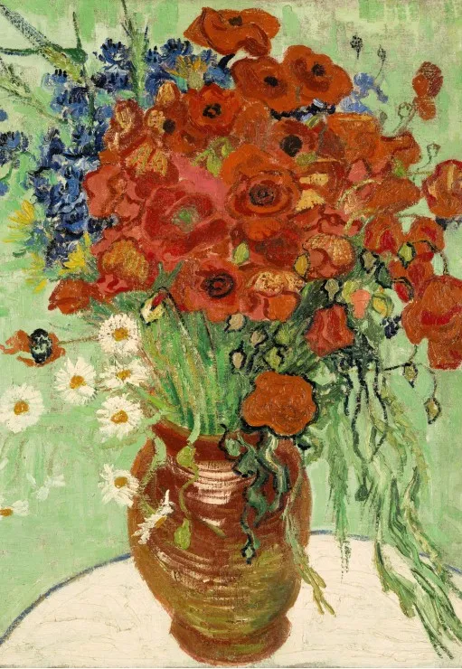 Van Gogh - Vase with Daisies and Poppies, 1890