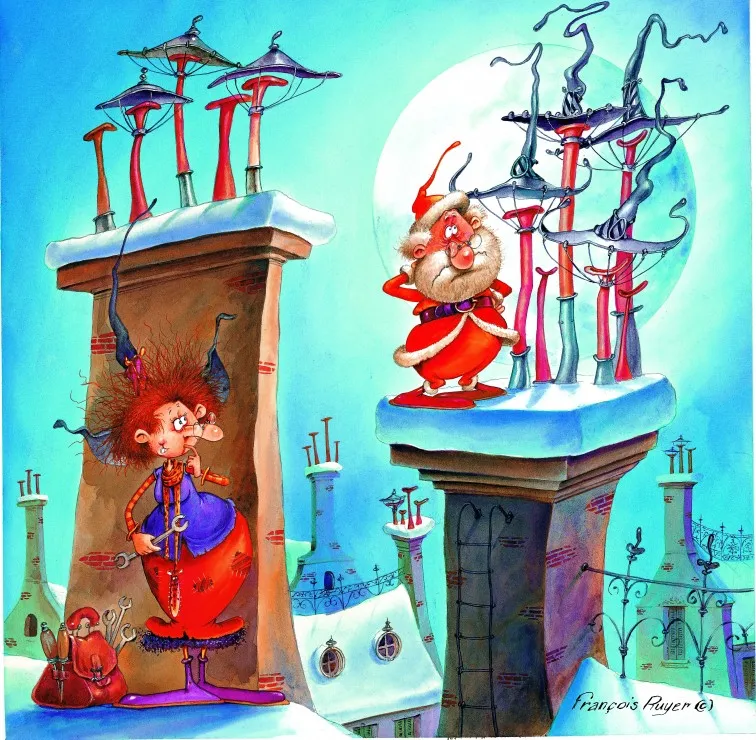 François Ruyer - The Witch and Santa Claus
