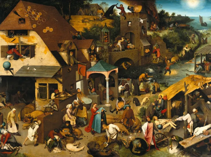 Brueghel Pieter: The Dutch Proverbs, 1559