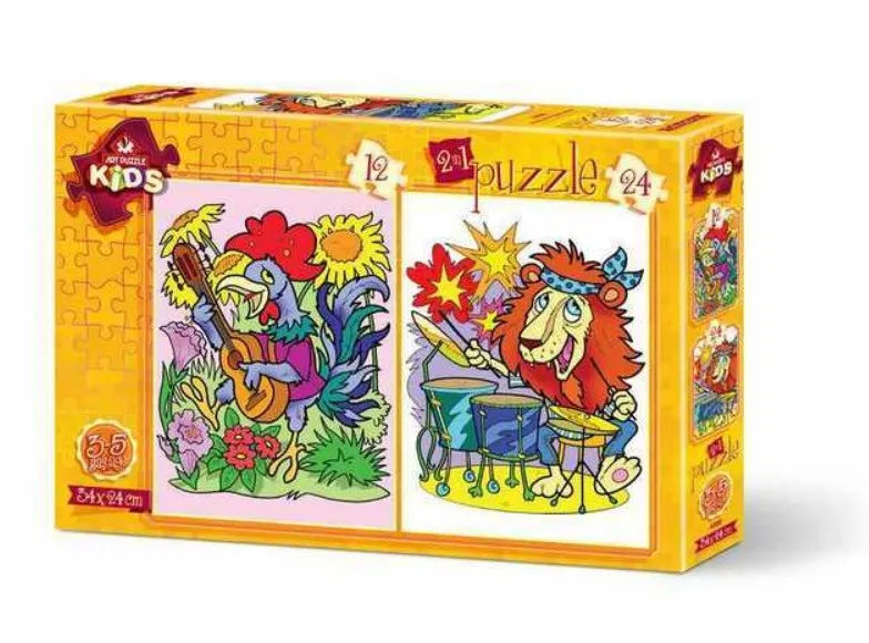 2 Puzzles - Musician Animals