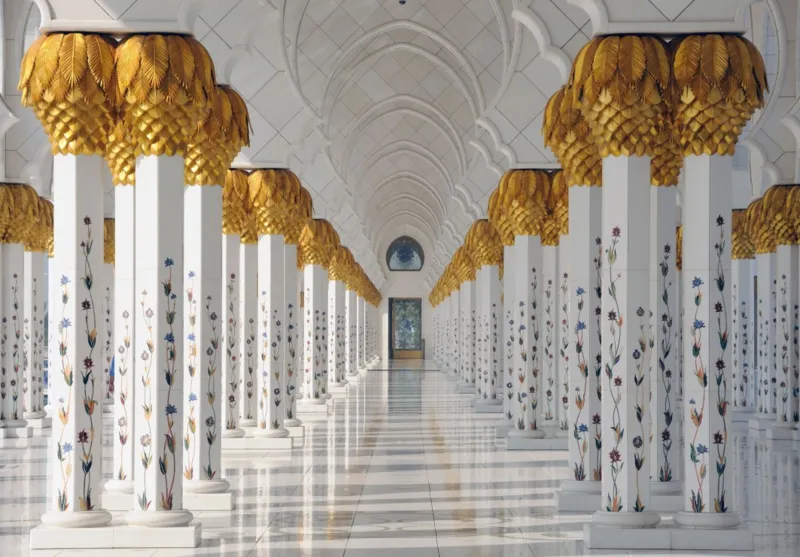 Sheikh Zayed Mosque in Abu Dhabi, United Arab Emirates