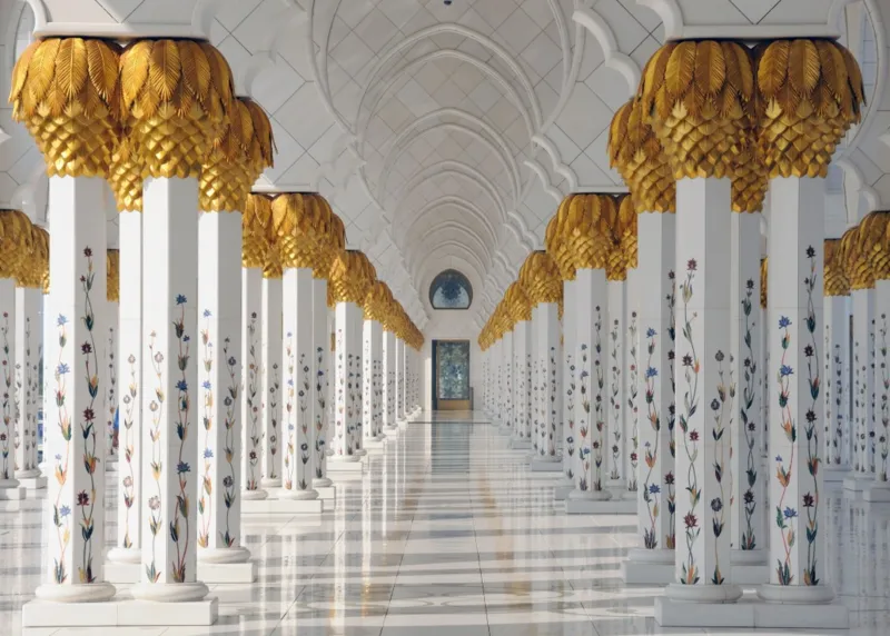 Sheikh Zayed Mosque in Abu Dhabi, United Arab Emirates