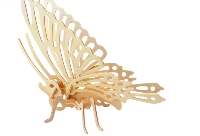 3D Wooden Jigsaw Puzzle - Butterfly and Bee