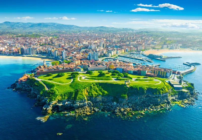 View of Gijón - Asturias, Spain