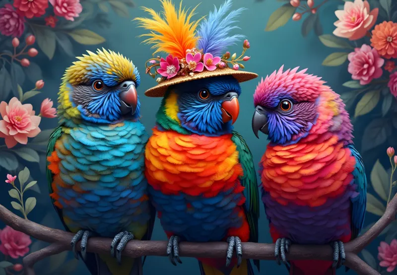 Rainbow Parrots