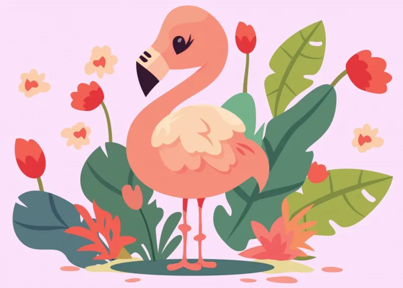 Mon Joli Flamant Rose