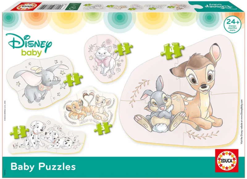 Puzzle 5 Baby Puzzles - 3 pièces - Educa-17755