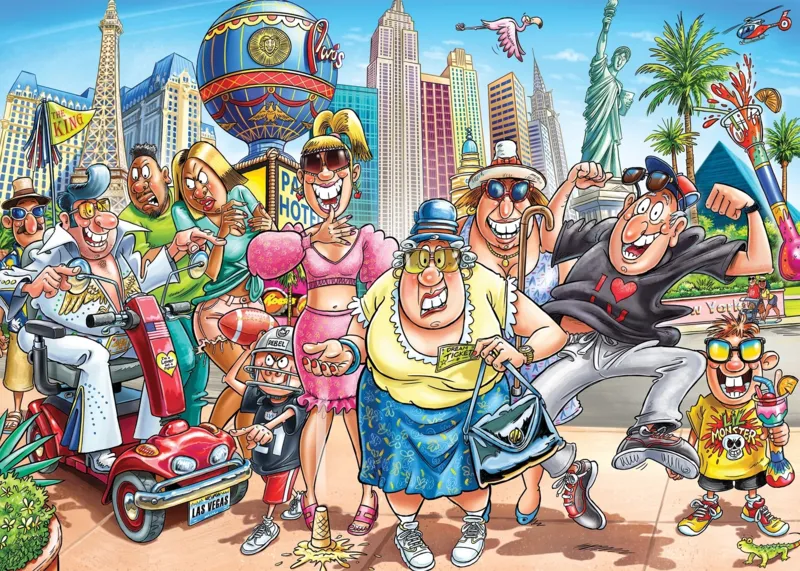 Wasgij Original 48 - What Happens in Vegas!