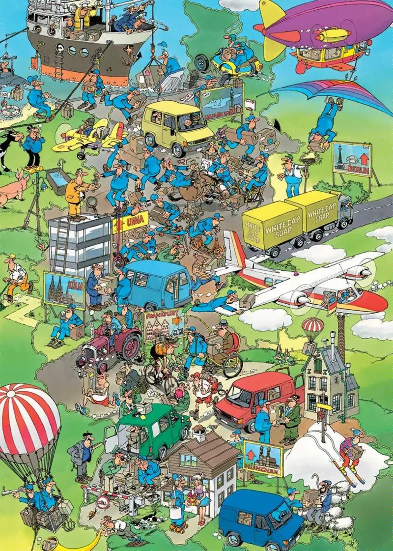 Jan van Haasteren Oldtimer - Chaotic Delivery