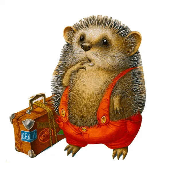 Wooden Jigsaw Puzzle - The Travelling Hedgehog