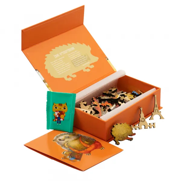 Wooden Jigsaw Puzzle - The Travelling Hedgehog
