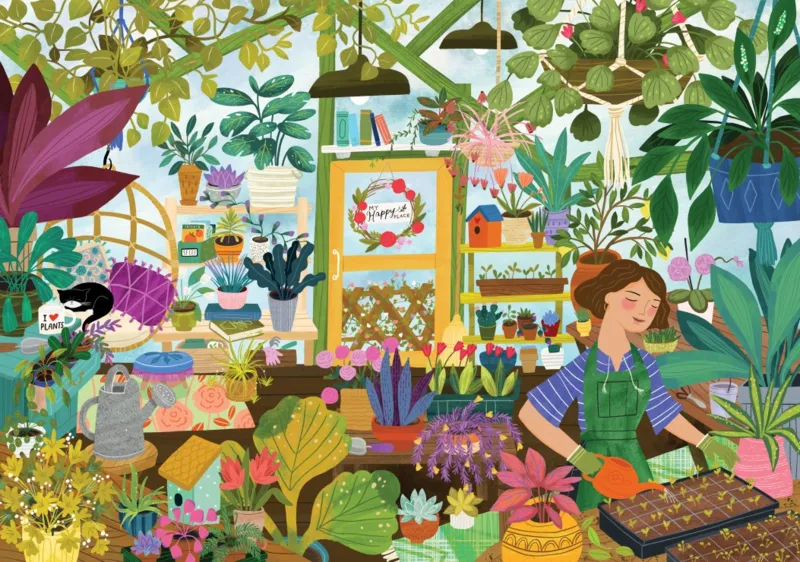 My Happy Place is in the Greenhouse