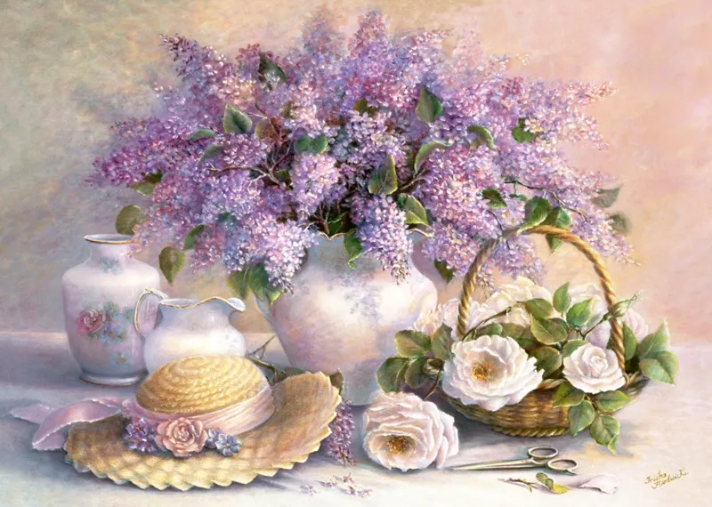 Jigsaw Puzzle - 1000 Pieces - Trisha Hardwick : Flower Day