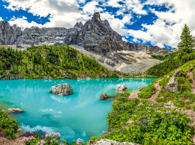 Lake Sorapis, Dolomites, Italy