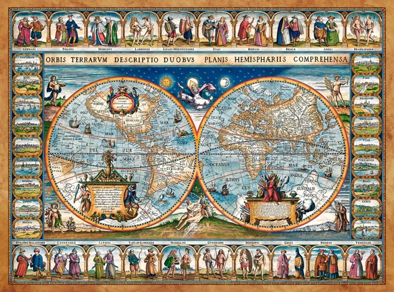 Map of The World, 1639