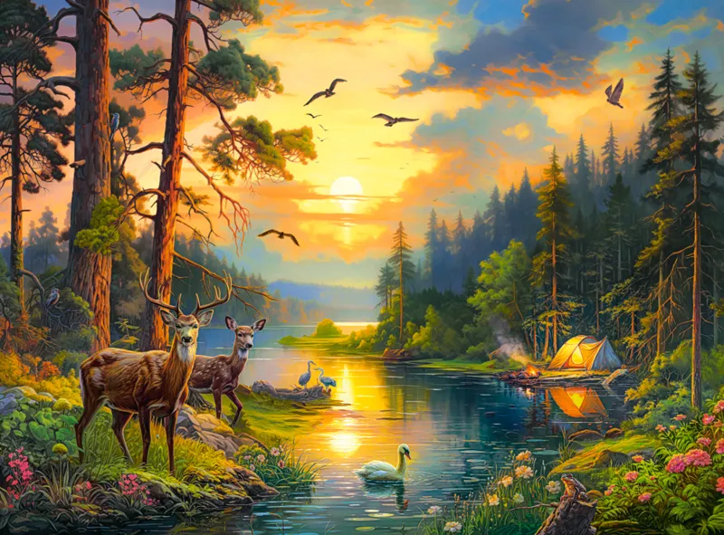 Sunset over Forest River