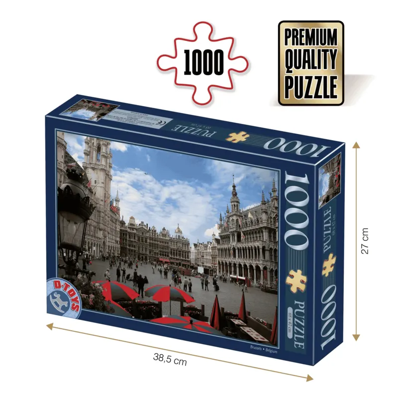 Jigsaw Puzzle - 1000 Pieces - Famous Places : Brussels, Belgium