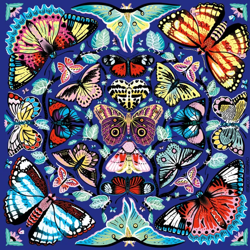 Kaleido-Butterflies - 500 Piece Family Puzzle