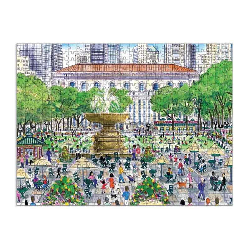Springtime at the Library - 500 Piece Double-Sided Puzzle