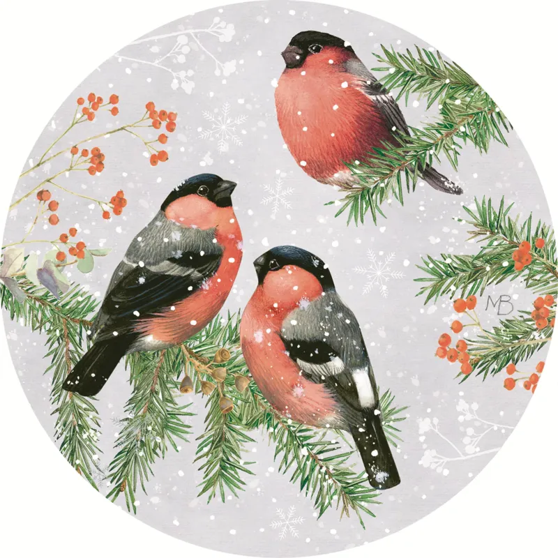 Mini-Puzzle - Winter Forest - Birds