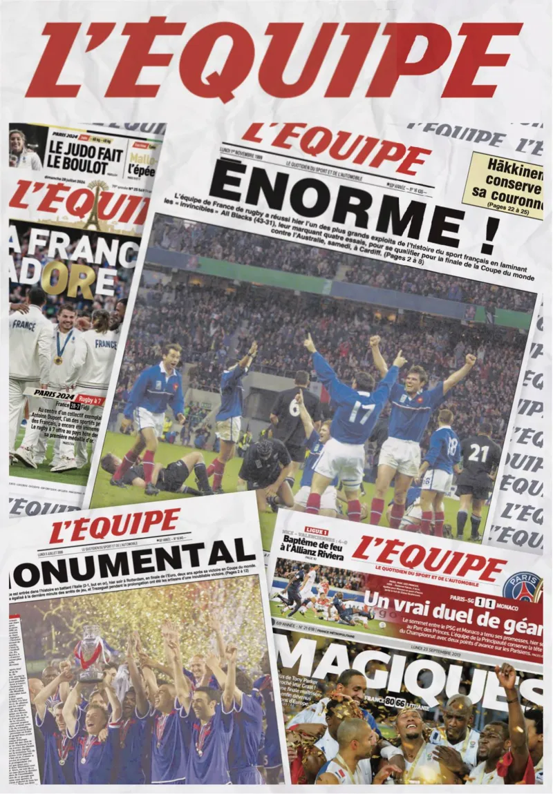 The Exploits of the France Teams - Football, Basketball, Rugby