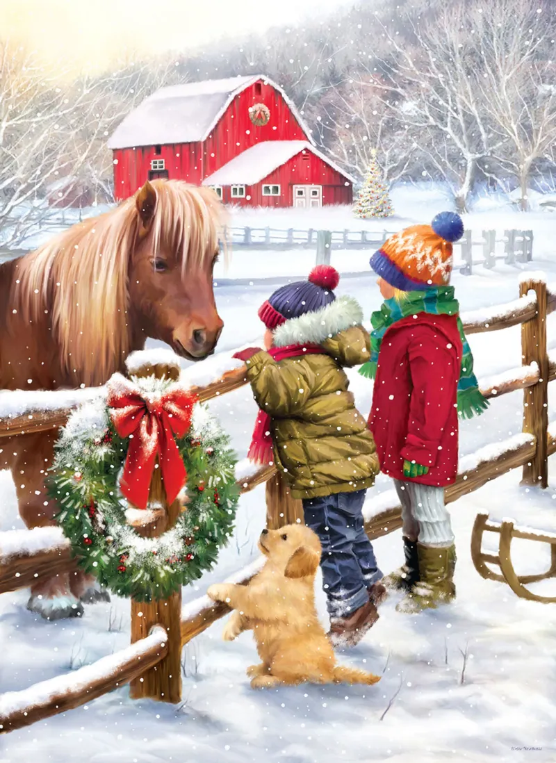 Christmas Pony by Simon Treadw