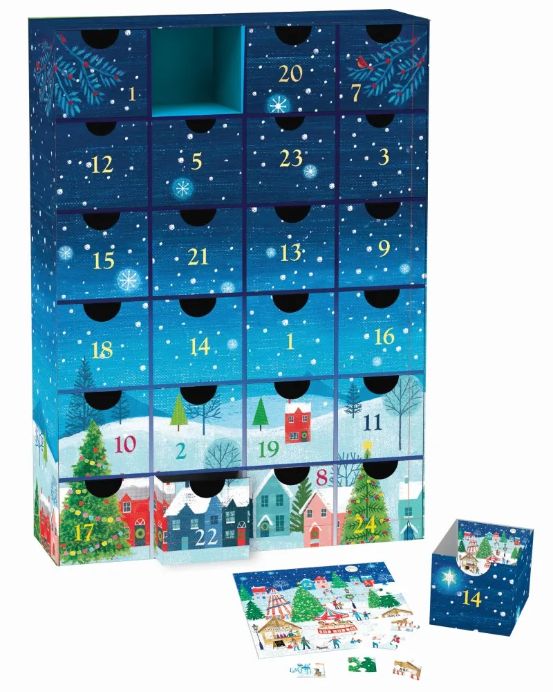 Advent Calendar - Christmas Village - 24 Puzzles